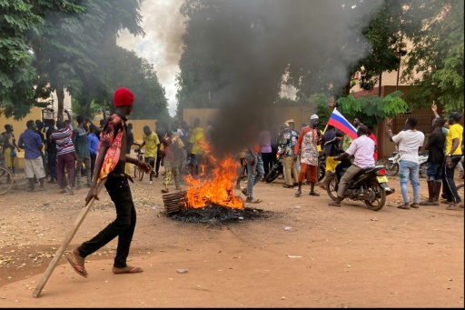 Protesters target French embassy in Burkina amid coup confusion