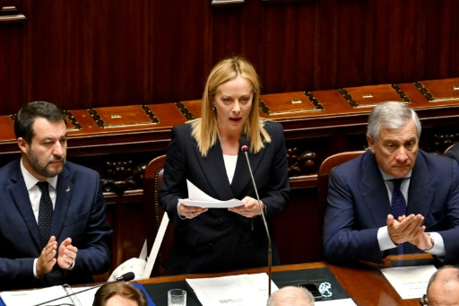 Far-right Meloni seeks to reassure in first speech as Italy PM