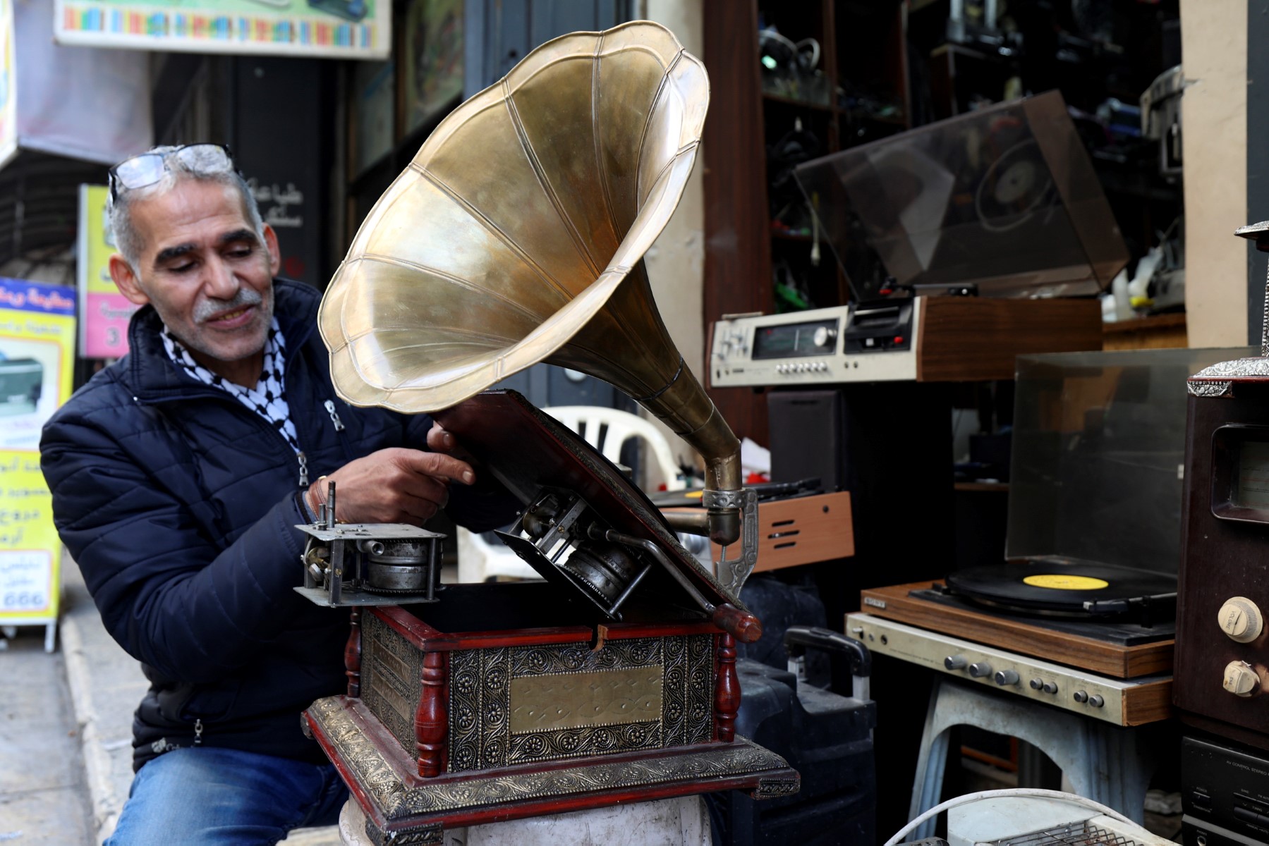 In West Bank, last vinyl repairman preserves musical heritage