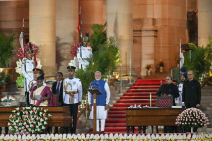 Indian police say leopard-like animal at swearing-in was cat.jpg