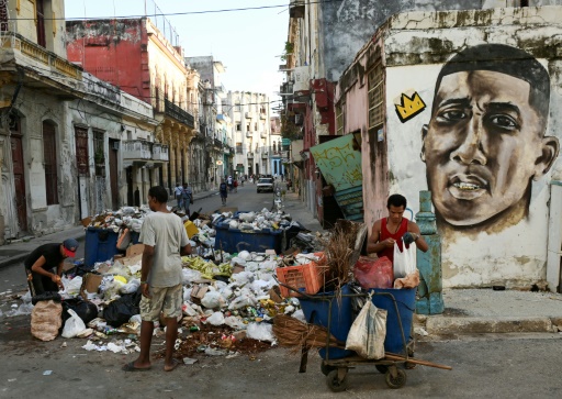 Trash overwhelms Havana as garbage trucks lack parts, fuel