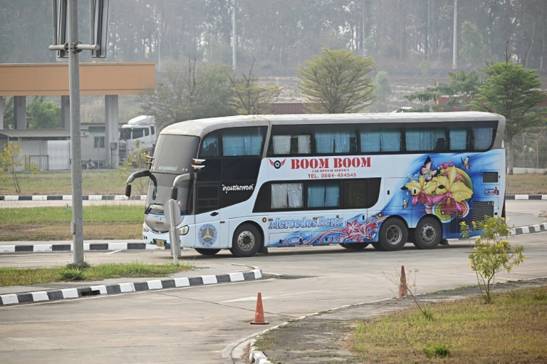 Chinese workers from Myanmar scam centres heading home via Thailand