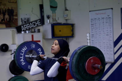 The single mother made her four children proud when she became the French national champion in her amateur category