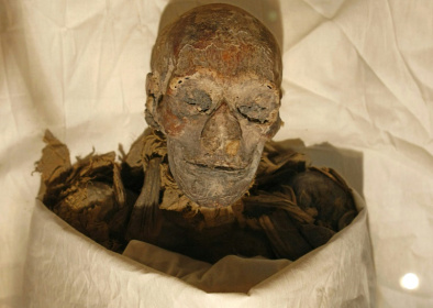 The mummified remains of Queen Hatshepsut, ancient Egypt's most famous female pharaoh, at the Cairo Museum in 2007 - CRIS BOURONCLE (AFP)