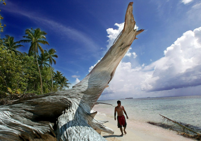 One of the most climate-threatened corners of the planet, scientists fear Tuvalu will be uninhabitable within the next 80 years - TORSTEN BLACKWOOD (AFP)