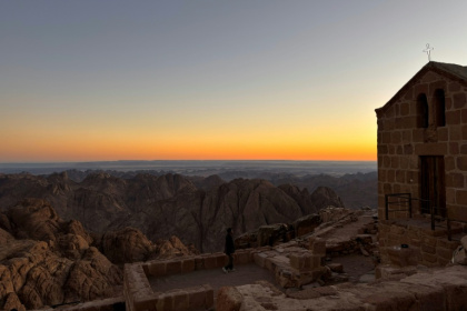On Mount Sinai in the Saint Catherine valley, hotels are under construction as part of Egypt's new tourism megaproject - Bahira AMIN (AFP)