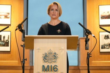 The new head of Britain's MI6, Blaise Metreweli, warns the country is now operating 'in a space between peace and war' in her first public speech - Kirsty Wigglesworth (AFP)