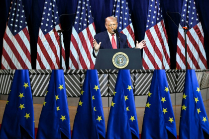 US President Donald Trump threatened levies of up to 25 percent on eight countries - Mandel NGAN, NICOLAS TUCAT (AFP)