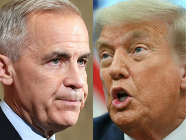 Canadian Prime Minister Mark Carney and President Donald Trump - Dave Chan, ANDREW CABALLERO-REYNOLDS (AFP)