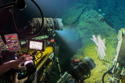OceanXplorer's Nadir submersible is designed for high-end media content - Sara HUSSEIN (AFP)