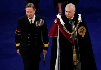 Andrew was a guest at his brother's pageant-filled coronation in May 2023 - Andrew Matthews (AFP)