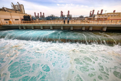 Seawater desalination plants, like this one in Saudi Arabia, provide drinking water to millions of people in the Middle East - Fayez Nureldine (AFP)